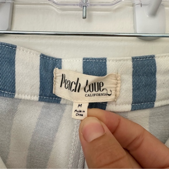 NWOT Striped Bell Bottom Demin Jeans - Picture 8 of 8